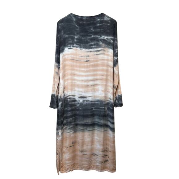 Dolan Anthropologie Women’s Trina Tie-Dye Midi Long Sleeve Flowy Dress Sz Small - Picture 4 of 9